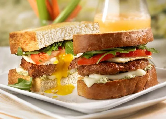 Toasty egg and cheese sandwich