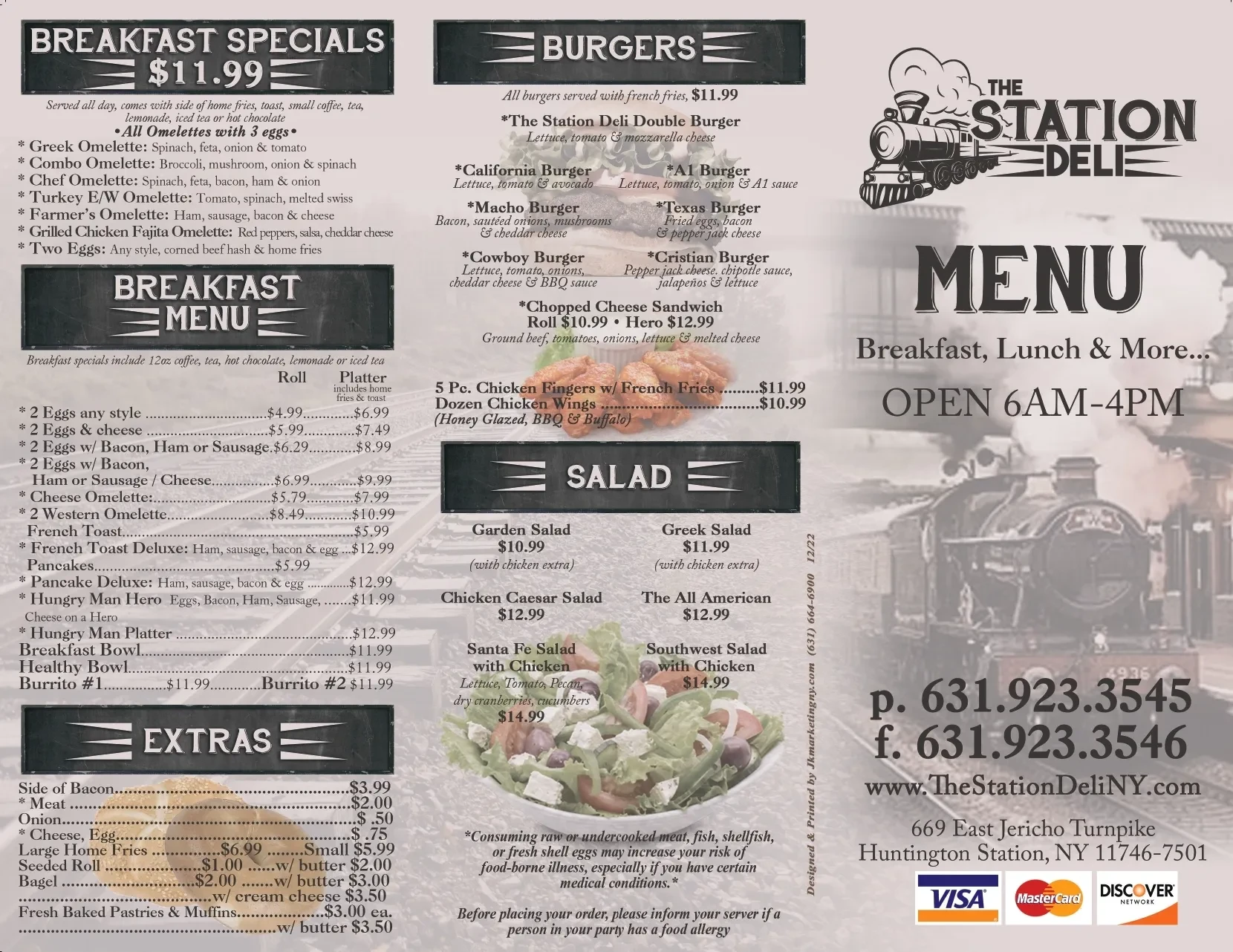 Station Deli Outside Menu